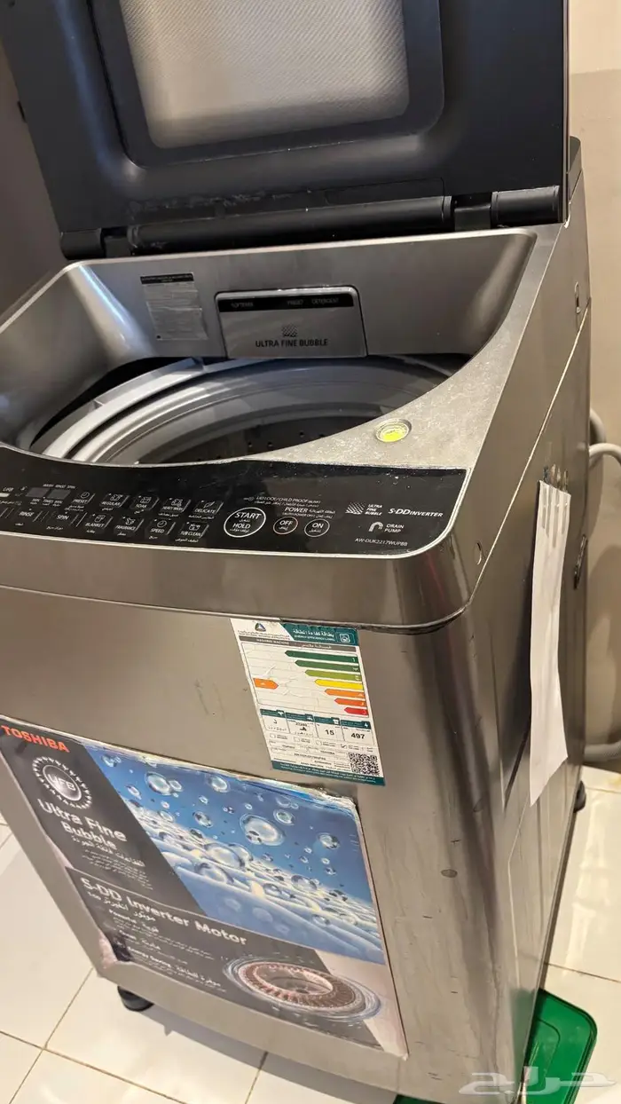 غسالة توشيبا 15 كيلو للبيع 5
