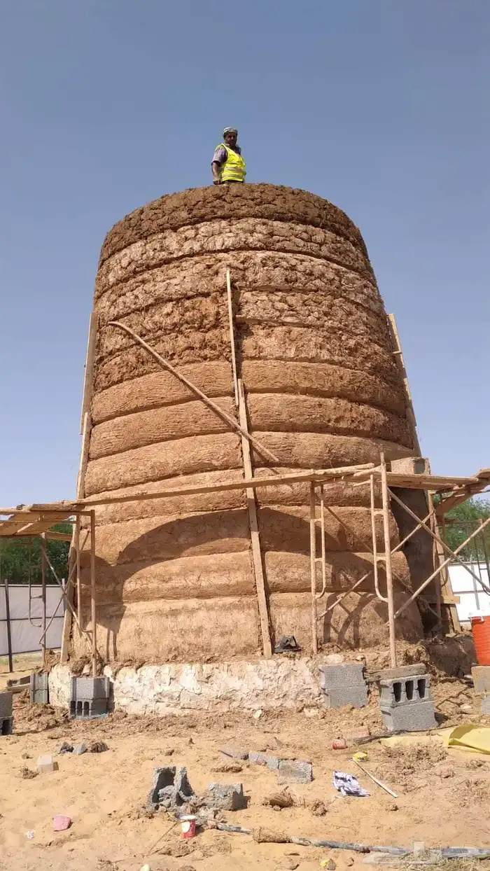 مقاول مباني تراث طين وحجر بيوات طين بناء لبن وعروق 2