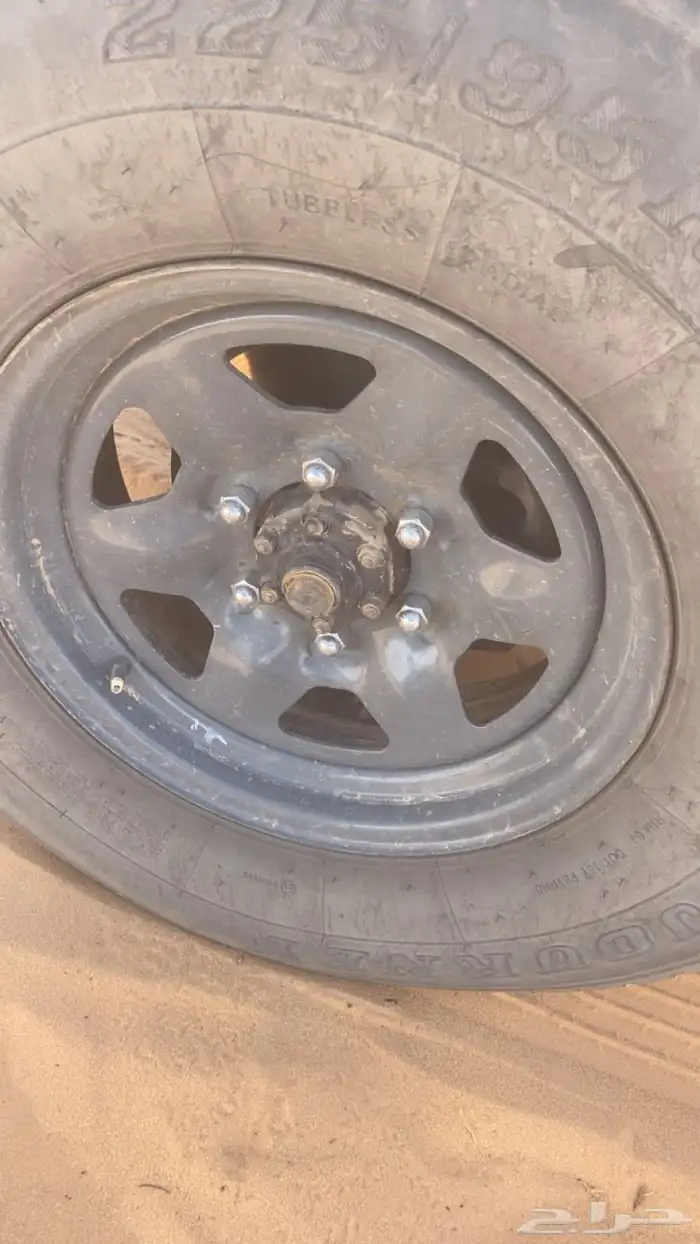 طقم جنوط برادو صيني نظيف معهن طقم كفرات نص عمر 3