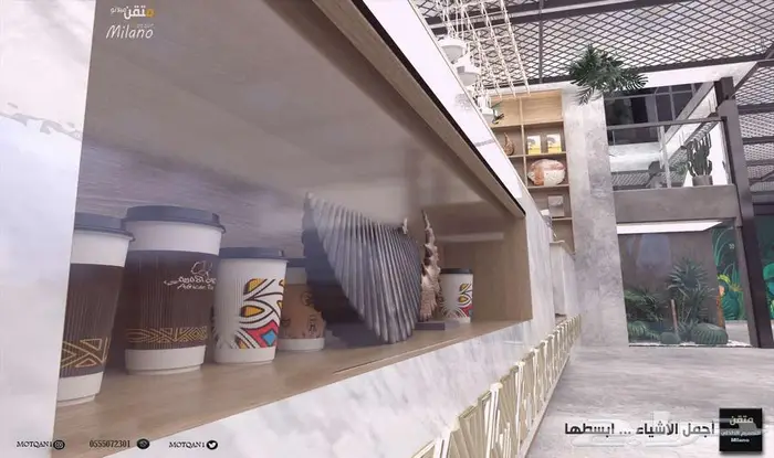 كاونتر تصميم داخلي وتخطيط هندسي ديكور و بوثات سبا مطاعم كافي 45