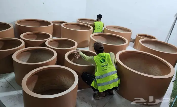 احواض زرع جاهزة جملة فايبر ومراكن للاشجار الباحة 58