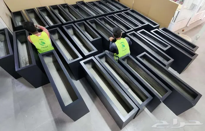 احواض زرع جاهزة جملة فايبر ومراكن للاشجار الباحة 55