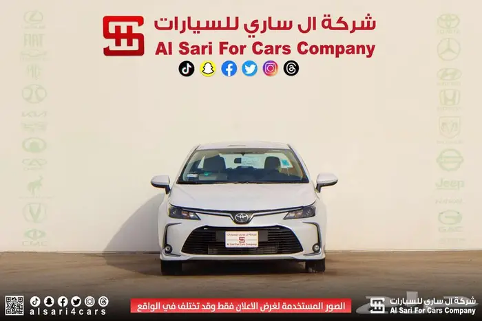 تويوتا كورلا XLI طيس مكينة 2.0 2025 اقساط بنوك وشركات 0