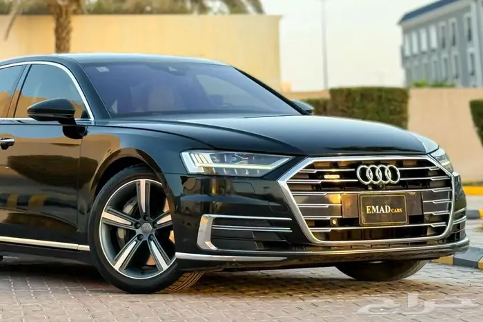 اودي A8L 2019 اسود خليجي 1