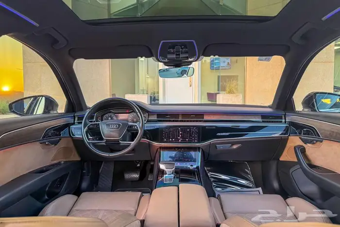 اودي A8L 2019 اسود خليجي 6