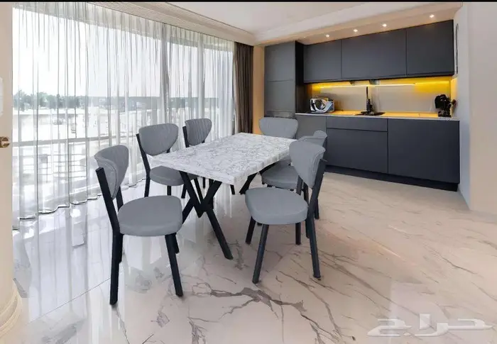 طاولات طعام تركي متوفر 6 كراسي و 8 كراسي 8