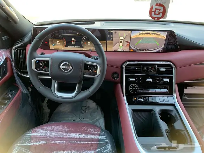 نيسان باترول بلاتنيوم 2025 - خليجي - فضي داخل احمر 8