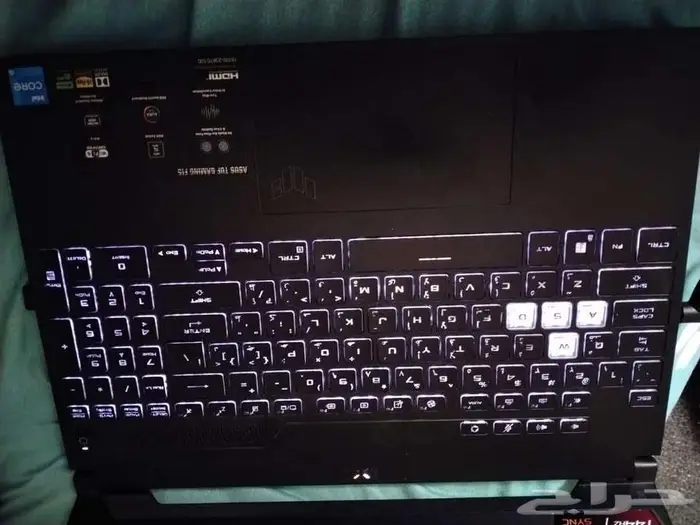 ASUS TUF Gaming F15 i5 الجيل 12 8GB RAM 500GB SSD 3