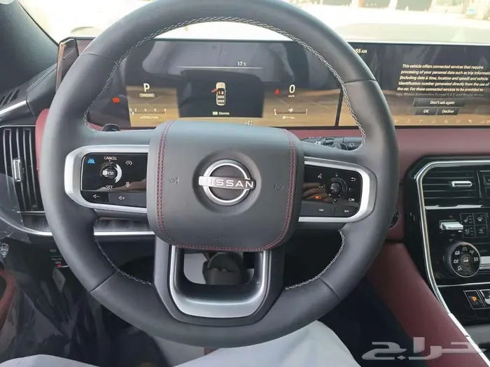 نيسان باترول بلاتينيوم اسود داخل احمر تنفس طبيعي 2026 2