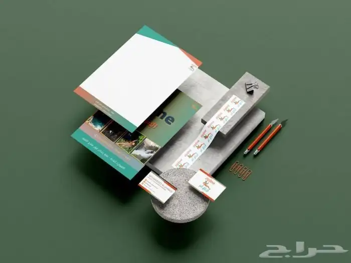 مصمم لوقو منيو بروفايل جرافيك ثري دي 9