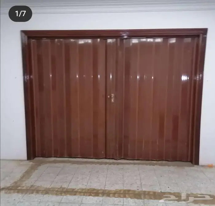 باب سحاب اكورديون جلد او بلاستيك 1