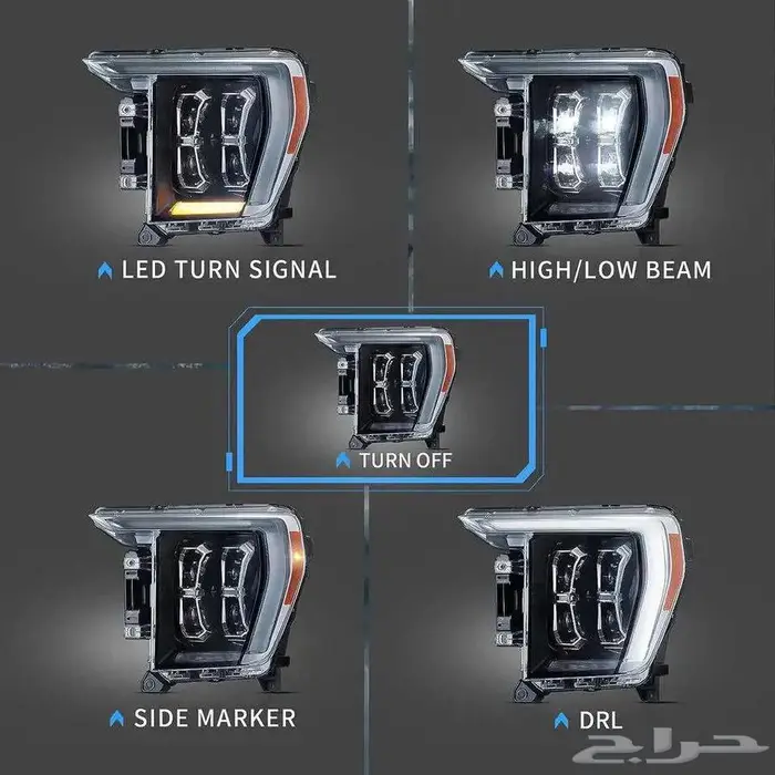 فورد F150 اسطبات امامية VLAND م 2021-2024 عرض نهاية العام 3
