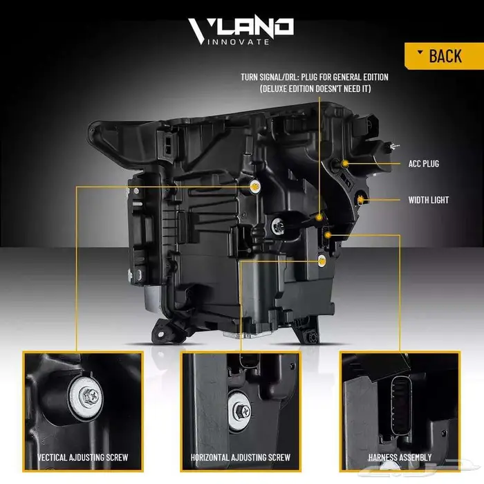 فورد F150 اسطبات امامية VLAND م 2021-2024 عرض نهاية العام 4