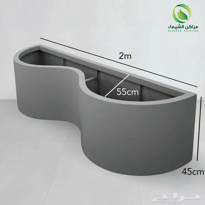 احواض زرع جاهزة جملة فايبر ومراكن للاشجار الباحة 18