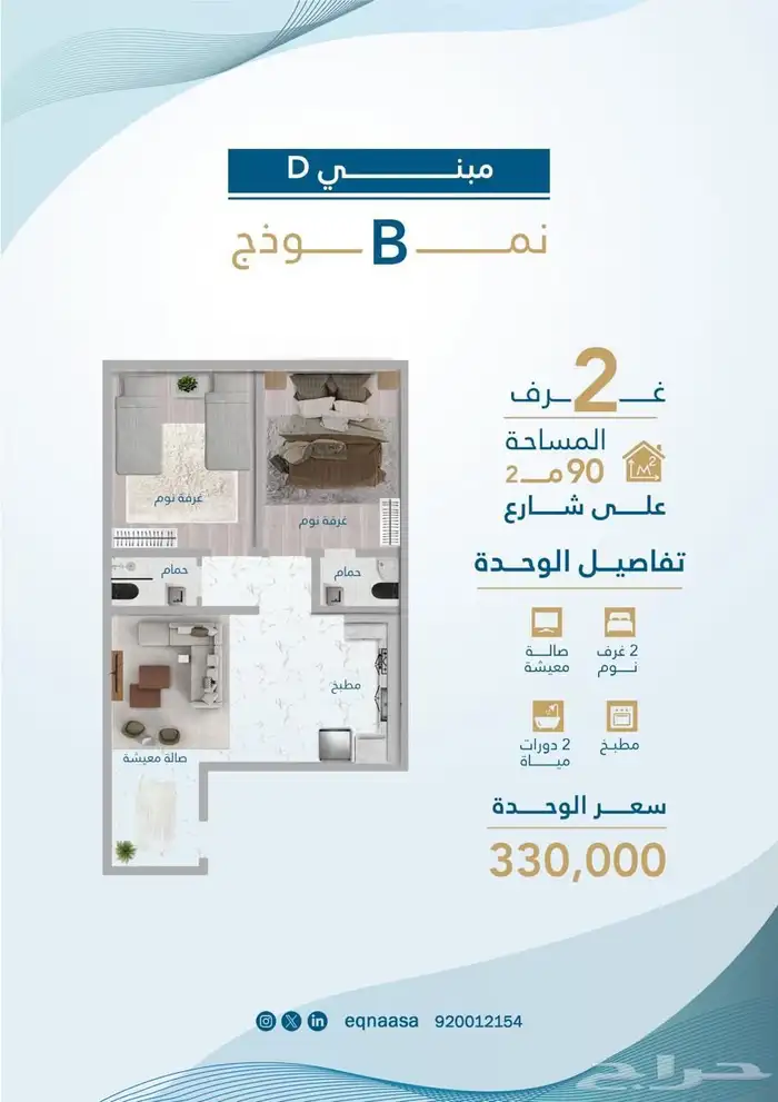 شقق وملاحق دور كامل تحت الإنشاء مقابل حديقة درب الحرمين 4