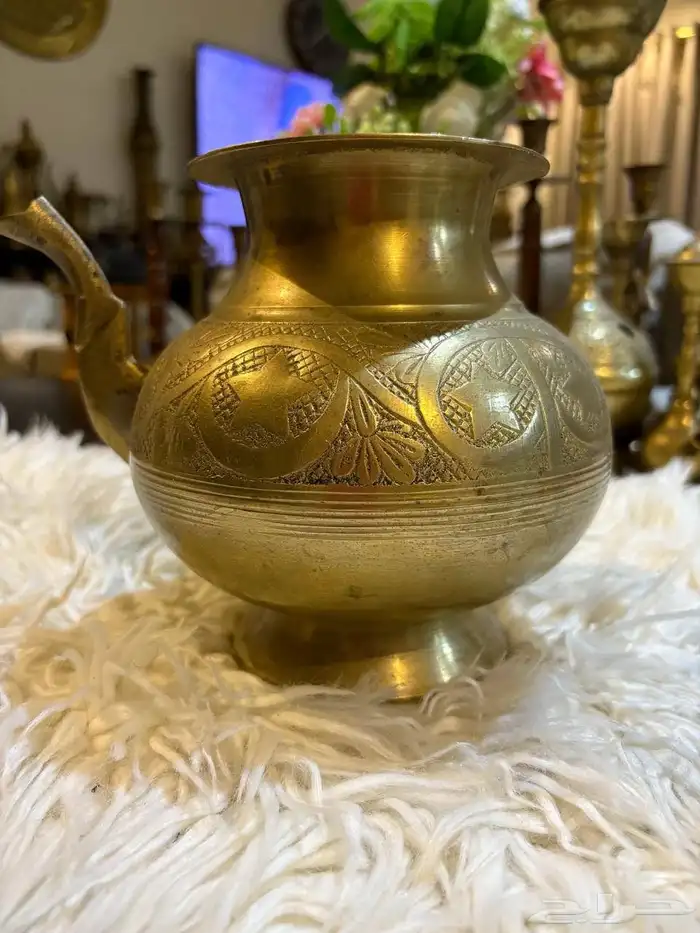 نحاسيات دلل لوحة مباخر فازات اسعار للك قطعه سعر 6