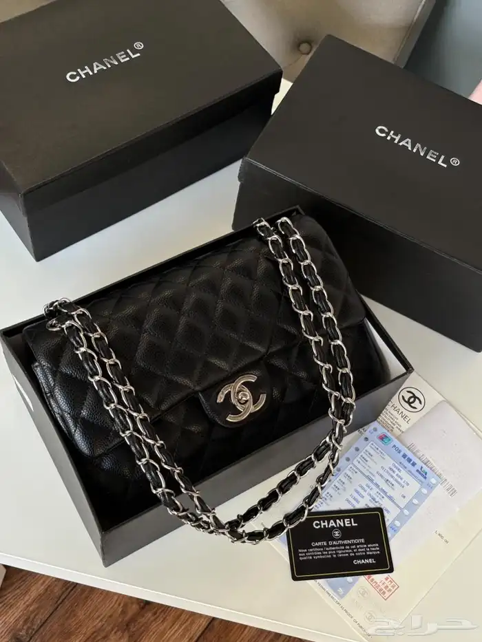 شنط شانيل الكلاسيكية هاي كواليتي ب180 ريال فقط عرض لفتره مح 4