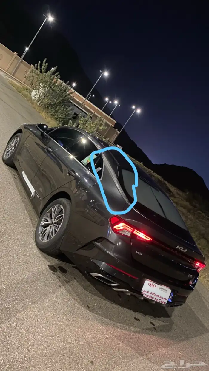 زيق كروم يمين k5 2023 اصلي وكالة 0