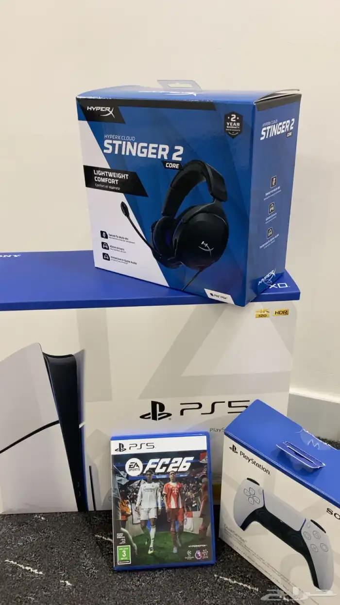 سوني 5   يد إضافيه و سماعات و شريط فيفا 26 10