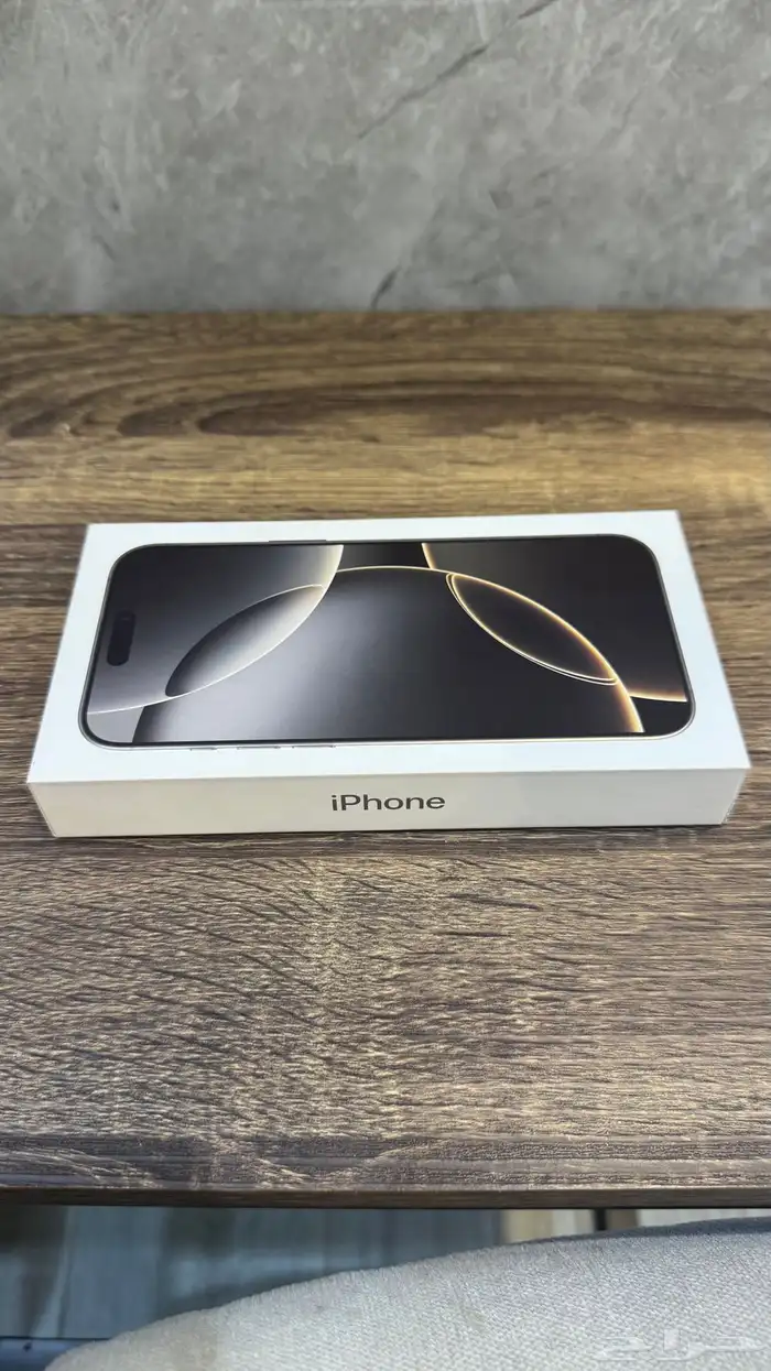 آيفون 16 برو ماكس لون تيتانيوم 256G جديد 1