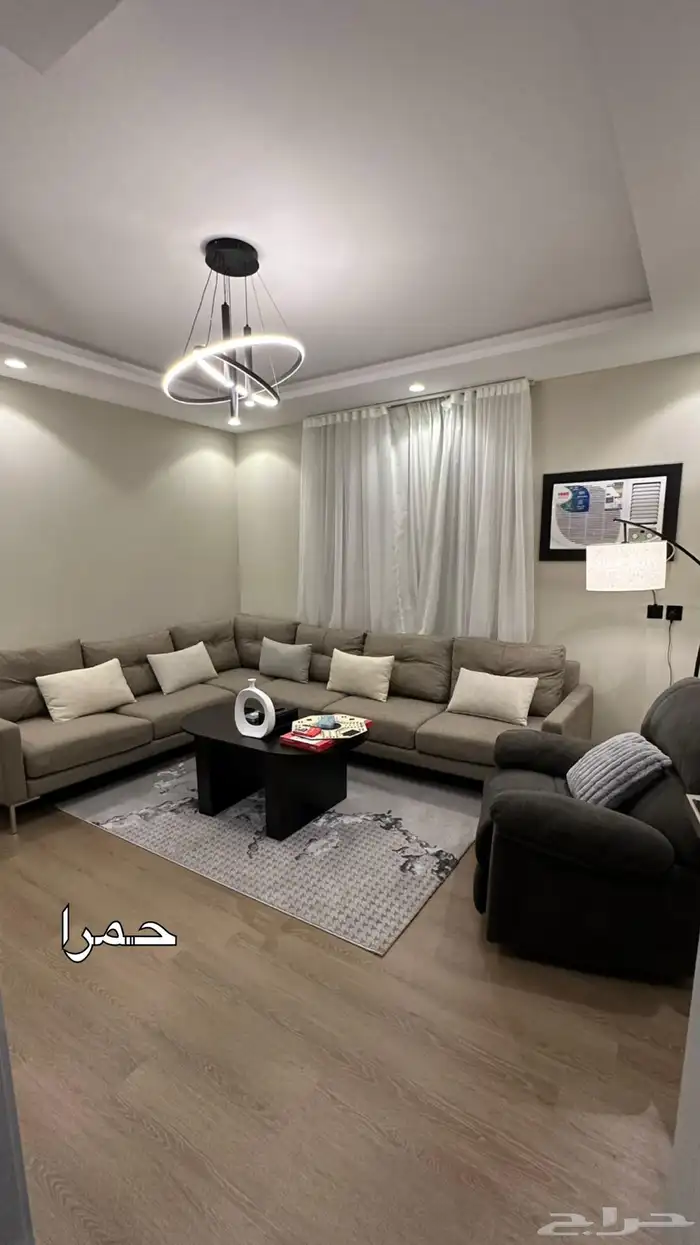 شقة فخمة (غرفة وصالة) مؤثثة بالكامل للإيجار الشهري 6