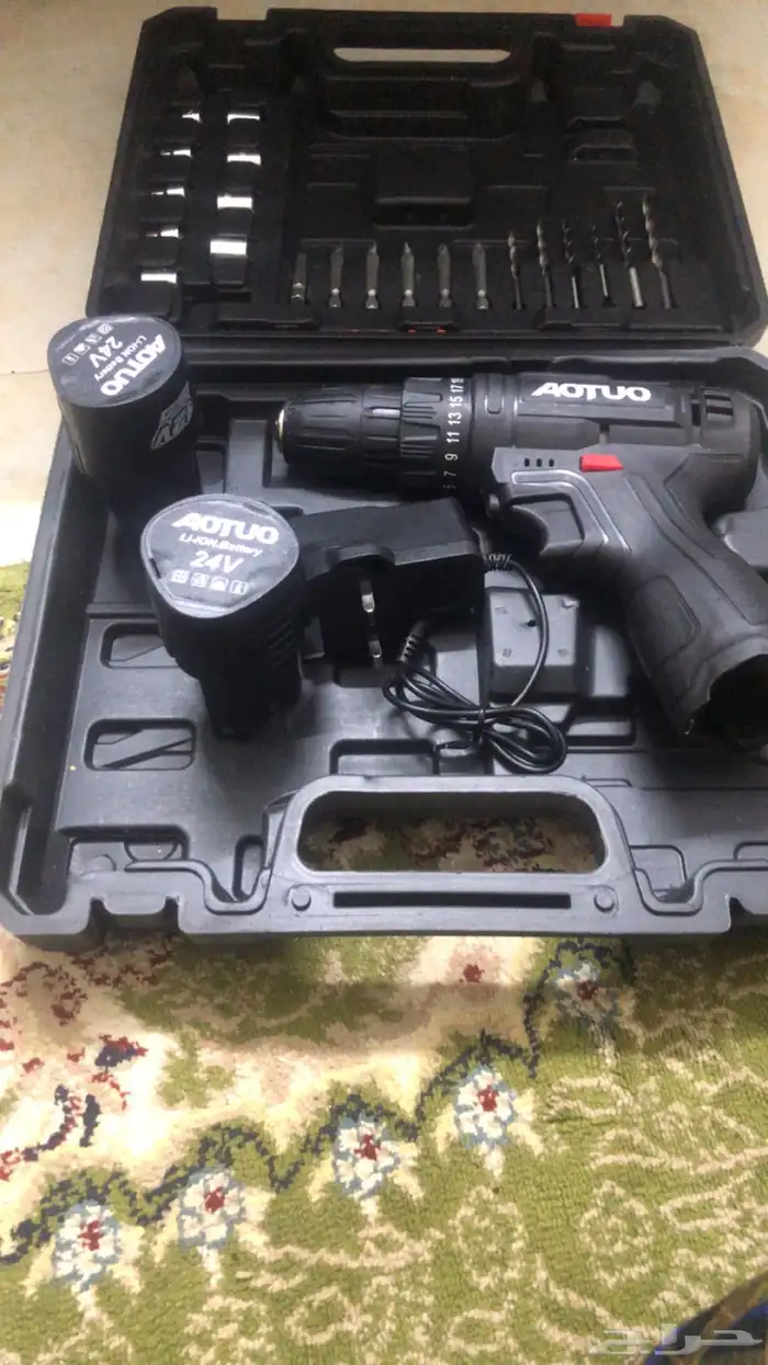 دريل لاسلكي وجميع اغراضه كله 0