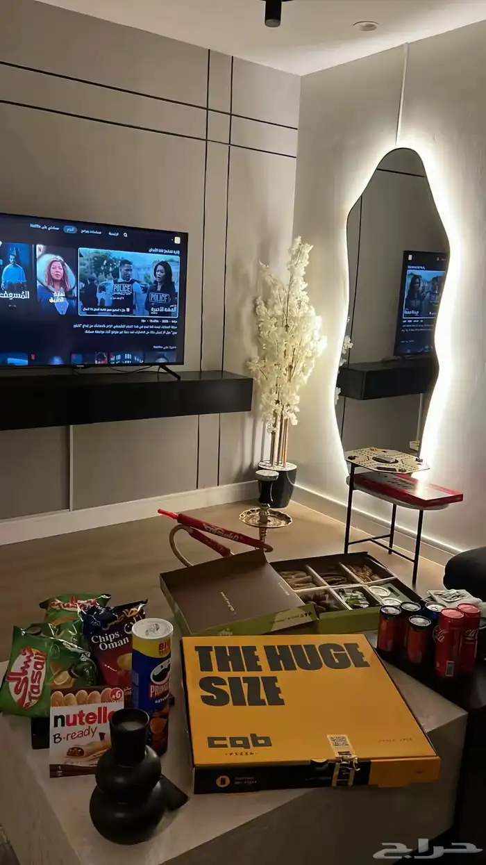 شقة فخمة (غرفة وصالة) مؤثثة بالكامل للإيجار الشهري 5