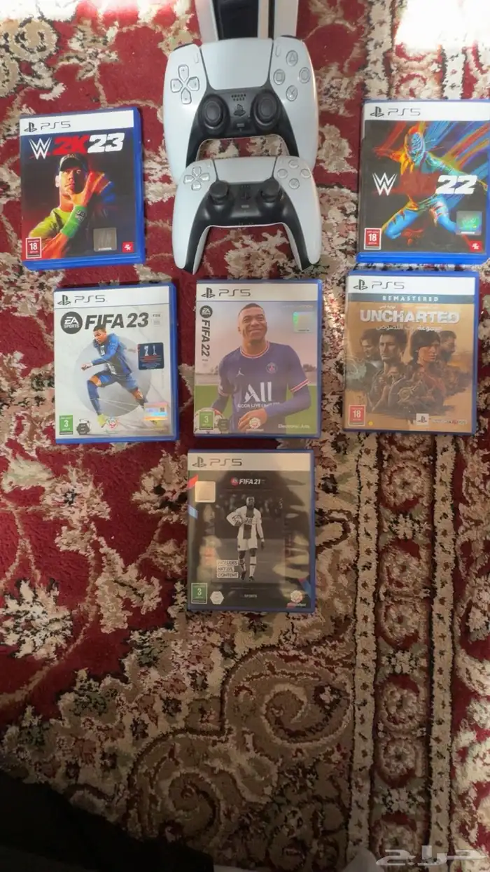 سوني 5للبيع معاها يدتين و6اشرطه 1