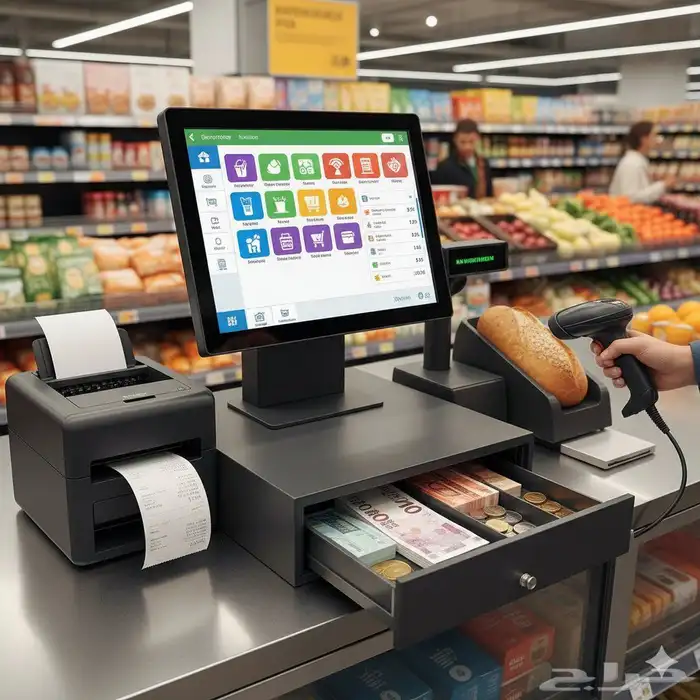 جهاز كاشير متكامل للبقالة 0