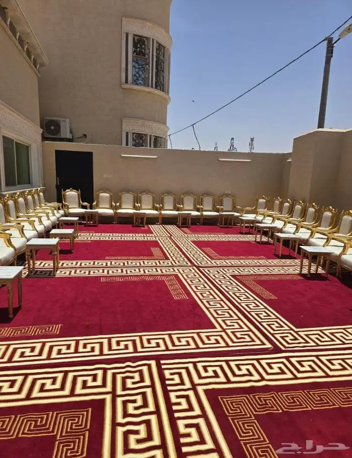 تجهيز وتنسيق حفلات مناسبات زفاف تأجير كراسي طاولات كوش مخيما 17