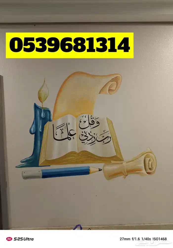 خطاط ورسام بالجدار تصميمات استراحة 1