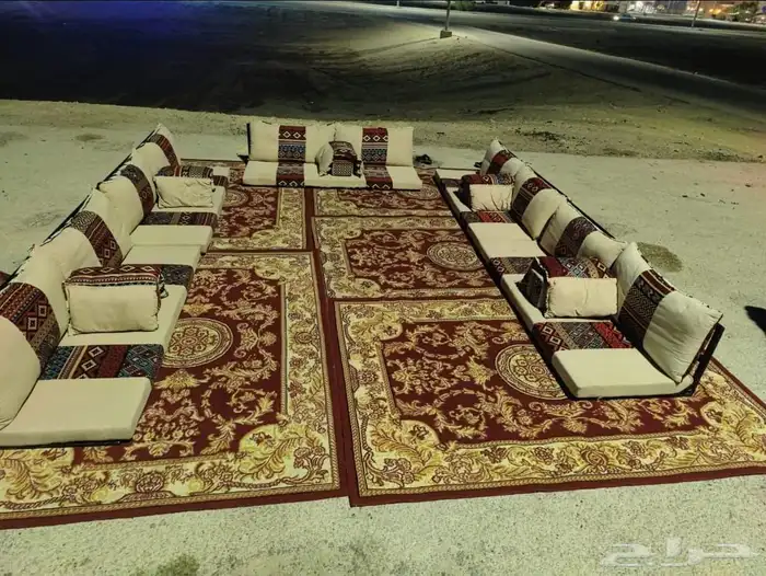 تأجير جلسات شعبيه تأجير خيام تأجير فرشات طاولات وكراسي طعام 5