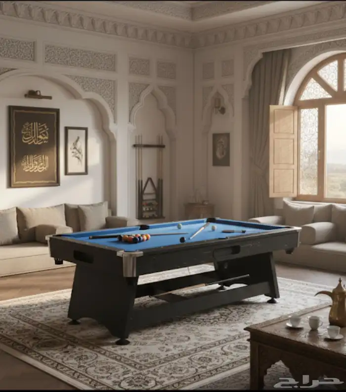 طاولة ألعاب 4 في 1 فاخرة ( بلياردو - تنس - هوكي-طاوله عشاء 0