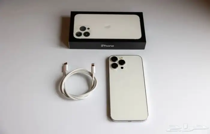 آيفون 13 برو ماكس فضي بطاريه 92 كررت.. 1