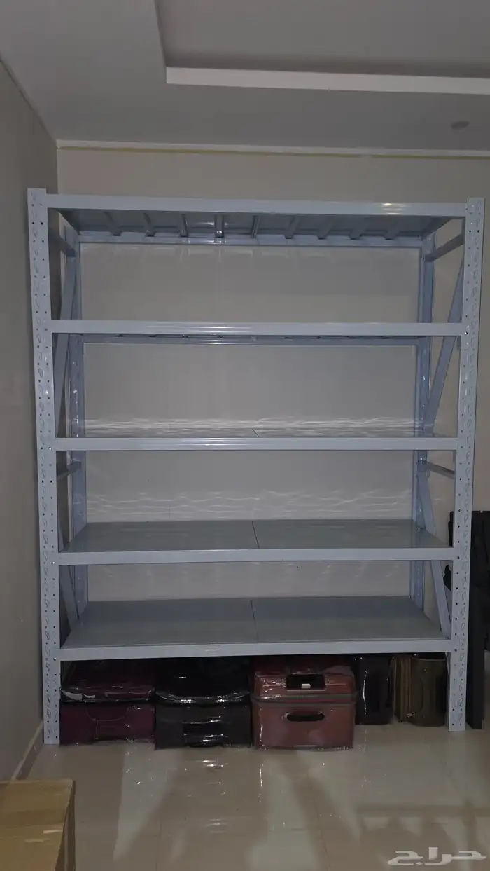 رفوف تخزين ارتفاع 2.5متر (بزة) أرفف متينة 350 ريال تحمل 300 4