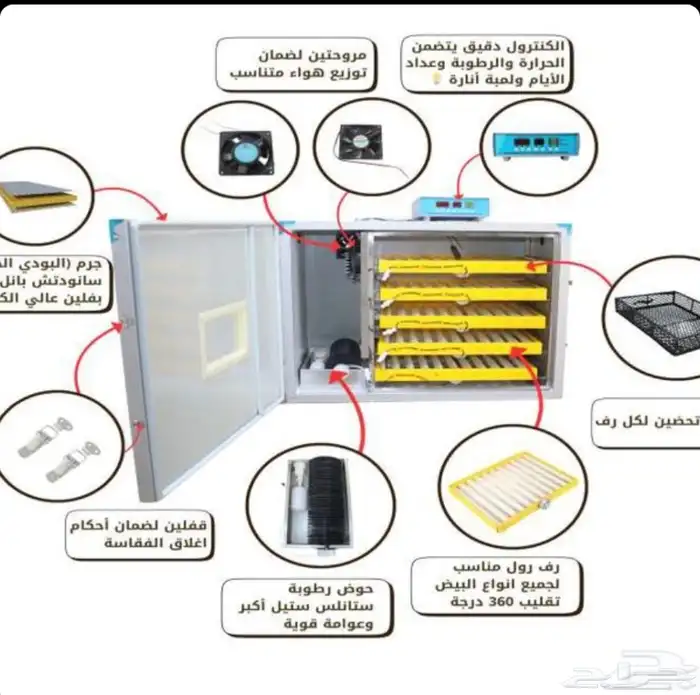 فقاسه 300 بيضه الشامل 0