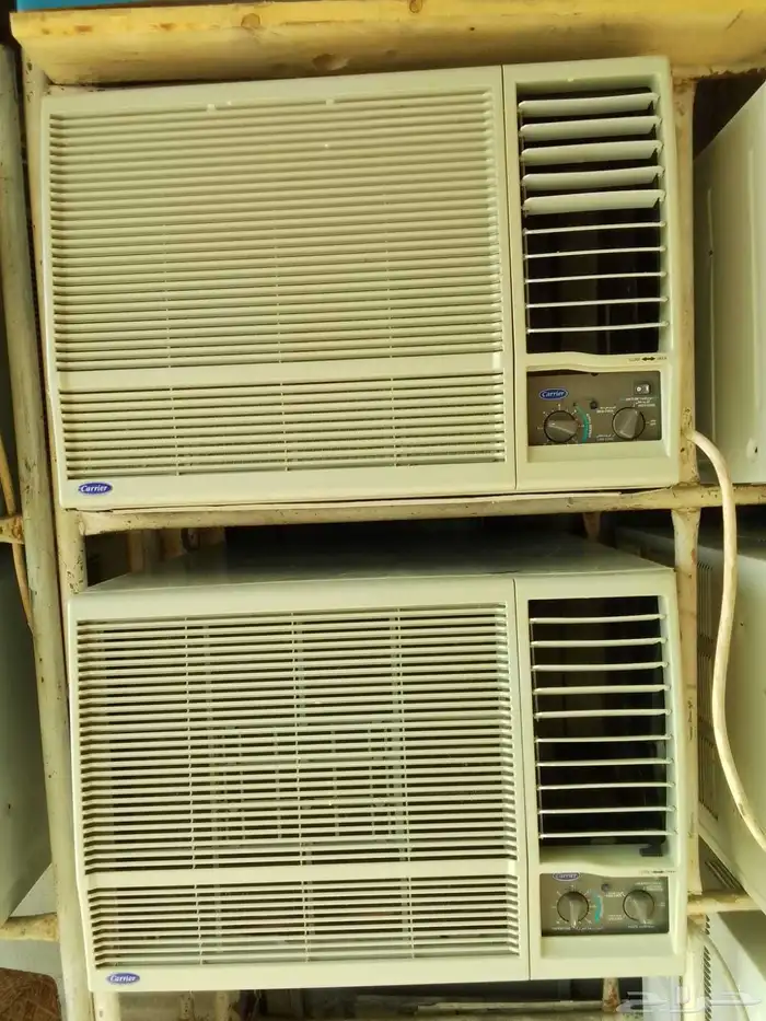 البيع مكيفات شباك مستعمل 18وا24 معا التركيب ضمان شهر 5