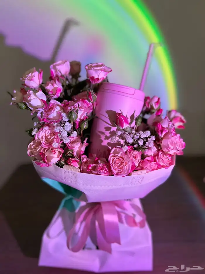 تنسيق باقه مع مق هاف مليون الوردي 0