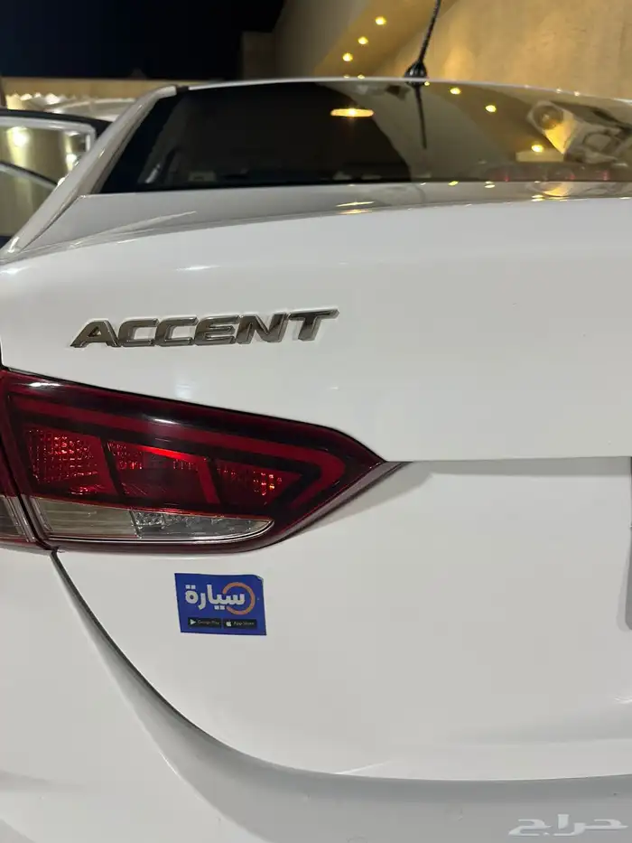 سياره اكسنت 2021 لون ابيض 10
