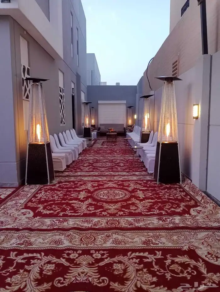 تجهيز وتنسيق حفلات مناسبات زفاف تأجير كراسي طاولات كوش مخيما 21