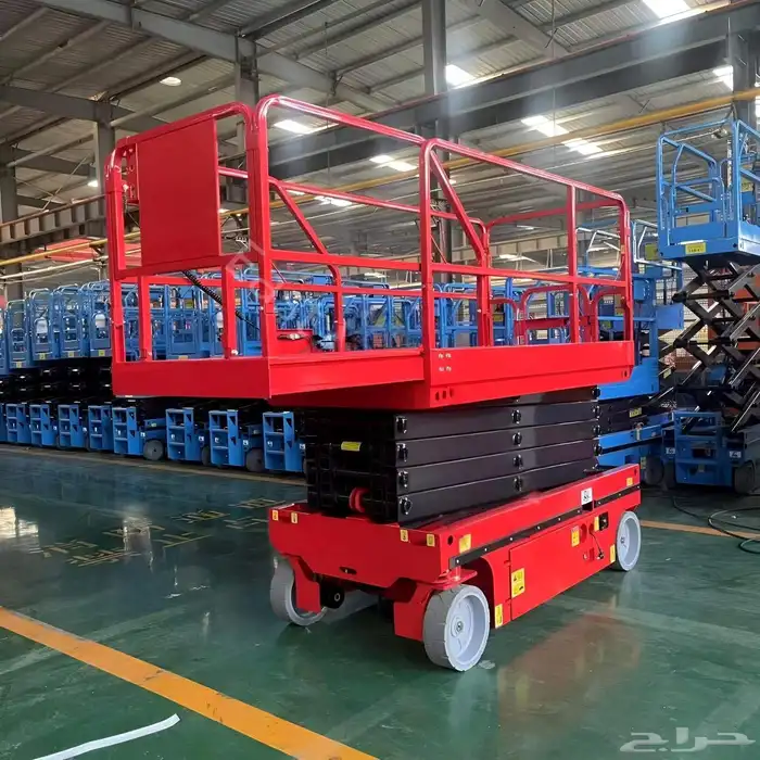 سيزر لفت للايجار رافعة شوكية ومقصية مان ليفت فوركلفت للايجار 0