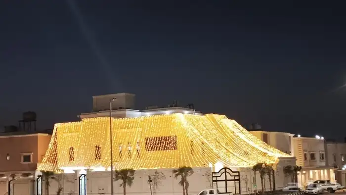 تاجير لوازم حفلات المناسبات تاجر عقود لمبات تاجر جلسات شعبيه 6