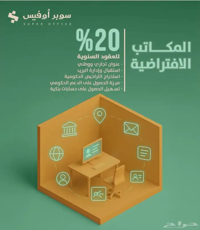 مكاتب مؤثثة جاهزة للايجار 5