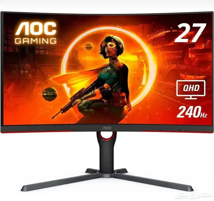 شاشه قيمنق ips 240hz 2k curved 0