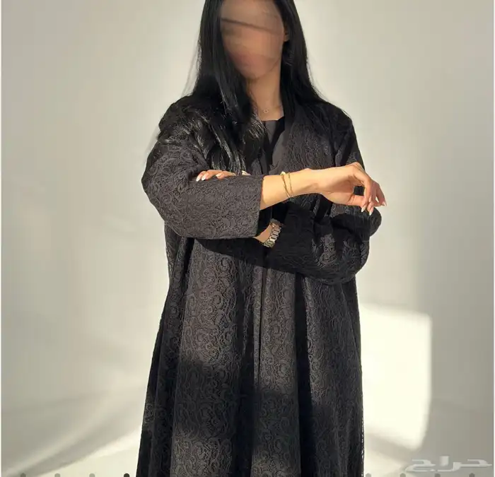 عباية دانتيل من براند SJ(بدون طرحه) 2