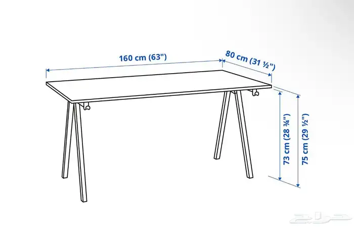مكتب طاولة و كرسي من ايكيا Ikea 6