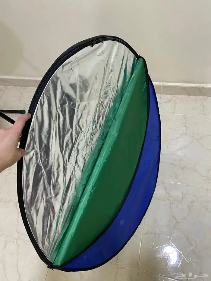 عاكس إضاءة قابل للطي 7 ألوان التصوير الفوتوغرافي والفيديو 0