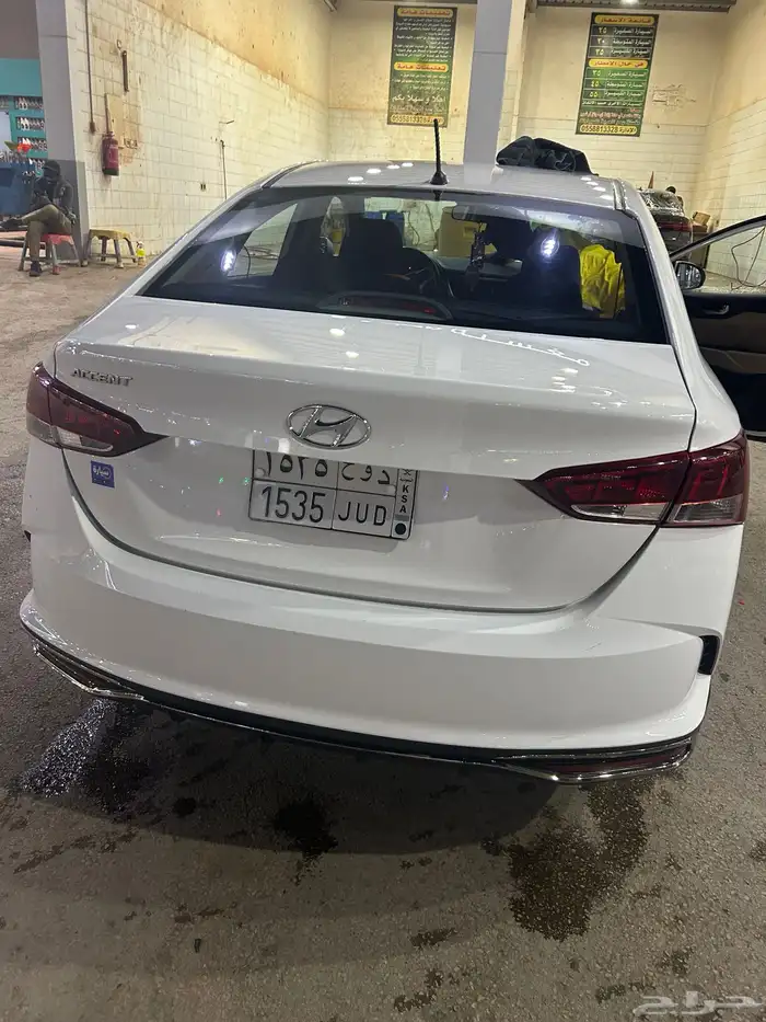 سياره اكسنت 2021 لون ابيض 17