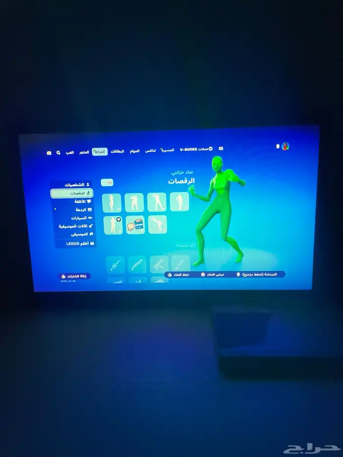 سوني فور مع يد 8 اشرطة سوني   حساب فورت نايت 137 سكن   شاشة 15