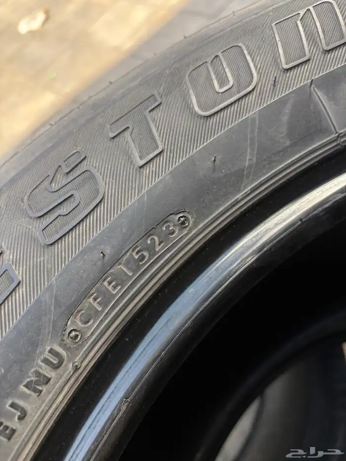 طقم كفرات برجستون مقاس 275.60.20تاريخ 2023 7